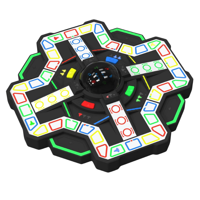 Ysityum Super Ludo Board Game, Star-Themed Electronic Board Game with Lights and 6 Play Modes for Family Adults Kids