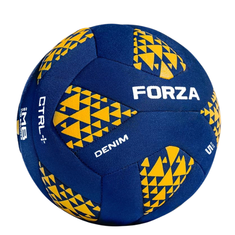 FORZA Freestyle Denim Soccer Ball | Durable & Stylish Freestyle Soccer Ball, Size 4 & 5 Options – Perfect for Training, Tricks, & Competitive Play